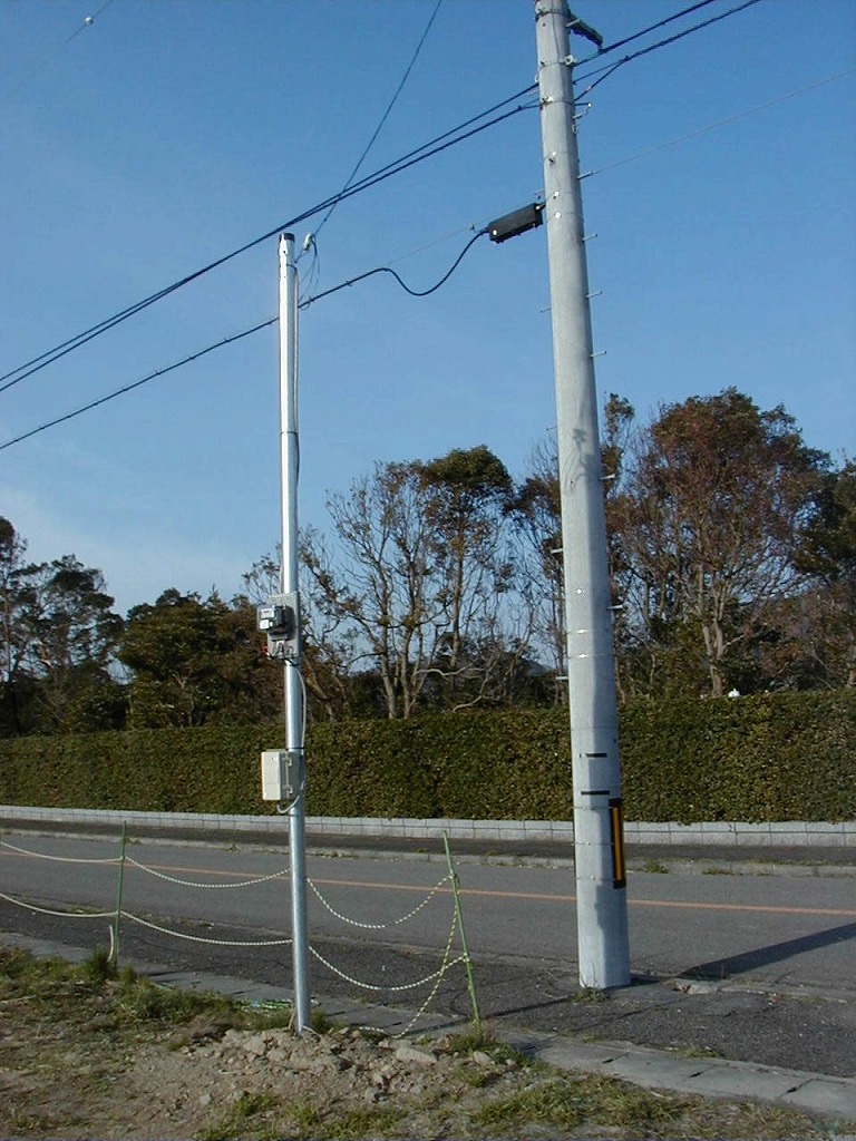 注文 電柱 仮設