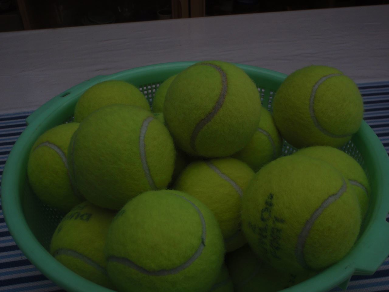 テニスボールの空気入れ ６０才からの挑戦